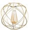 MiniSun | Retro Style Atom Design Gold Metal Basket Ceiling Light Shade | Ceiling Lighting, Home Décor & Improvement Essential | Includes 4W LED Bulb [2700K Warm White] | 255cm Shade Width