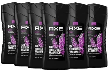 Axe 3-in-1 Duschgel & Shampoo Excite für ganztägige Frische, unwiderstehlichen Duft und eine angenehme Dusche dermatologisch getestet 6x 250 ml