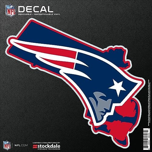 New England Patriots Aufkleber 15,2 x 15,2 cm