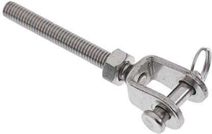 Spannschloss Edelstahl Spannschloss Gabelschrauben Lange Schrauben mit Gewinde (M6, M5, M8, M10, M12) - M5 M5