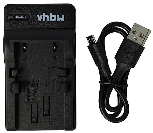 vhbw USB Ladegerät kompatibel mit Canon Digital Ixus 430, 500, 700, 750, I, II, i5, V Kamera Camcorder/Akku - Ladeschale, Ladeanzeige, 4,2 V