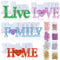 8 Stück Epoxidharz Formen Set, Resin Gießharz Silikonform 3D Love Home Family Live, Kommt mit Pailletten in 4 Formen für Handwerk DIY Dekoration, Festivalgeschenk