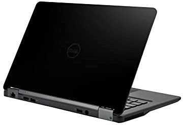 AlphaWraps Skin for Dell Latitude E7250 Laptop | Black Gloss | Protective and Durable Vinyl Decal wrap Cover | Made in The UK