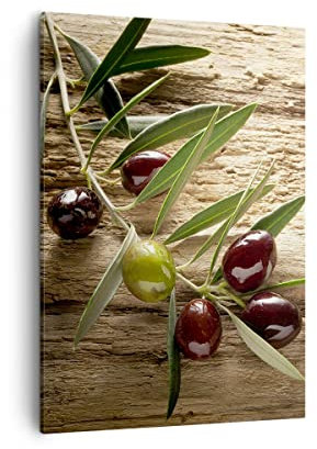 Lienzos decorativos Oliva italia aroma dieta Cuadro Sobre Lienzo Moderno Vertical 50x70cm Cuadros Decoracion Salon Dormitorio Cocina Cuadros Pared Imágenes Wall Art Prints Decor Canvas PA50x70-2420