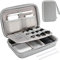ProCase Estuche Compatible con MacBook Power Adapter Magic Mouse 2 Apple Pencil Guarda USB Flash Disk SD Tarjeta Cargador de iPad iPhone Funda Negro Antigolpes para Accesorios Electrónicos -Gris