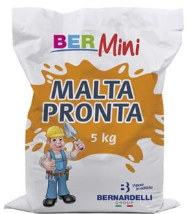 BERNARDELLI - Malta Pronta: premiscelata fibrata per intonaci e murature (Sacco da 5 kg)