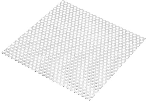 PATIKIL Chapas de Metal Perforadas de 200 mm x 200 mm, Placa de Metal Perforada Expandida Escalonada de Malla de Acero Inoxidable 304 con Orificio de 16 Ga y 8 mm