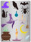 GORGECRAFT Hexenschablonen Halloween Magische Katze Fledermaus Mond Metallvorlage Edelstahl Zeichenvorlagen Zum Malen Auf Holz Brennen Scrapbooking Gravieren Brandmalerei Prägen Halloween-Dekor