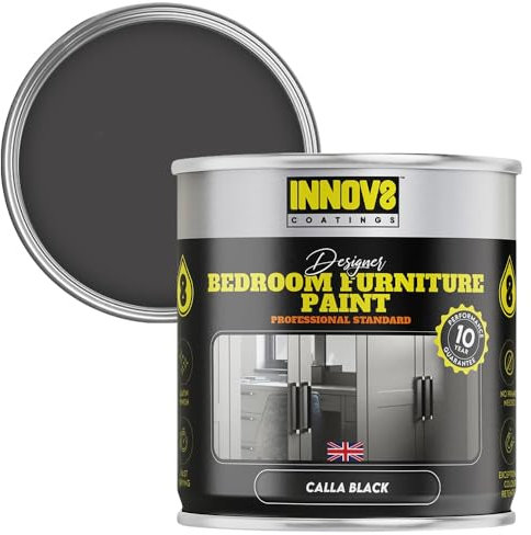 INNOV8 COATINGS DESIGNER FURNITURE PAINT - 750 ml - Satin Finish - Calla Black