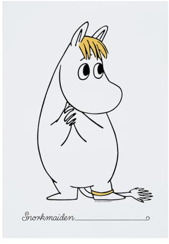 Moomin Poster Snorkmaiden mit Händen, A4, Wandkunst