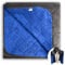 ACUSHLA wasserdichte Fleece-Decke, Campingdecke für kaltes Wetter, Outdoor, Strand, Picknick, Stadion, Fußball, Auto, isoliert, Winddicht, sandfest und maschinenwaschbar, 145x 200 cm (Blau)