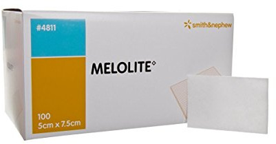 Smith & Nephew Melolite Low Adherent Dressing, 7.5 x 5 cm