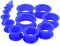WBRWP Lot de 20/28 écarteurs d'oreille de 8 g à 2,5 cm – Bouchons et tunnels creux en silicone dur – Écarteurs d'oreille pour piercing corporel, Silicone