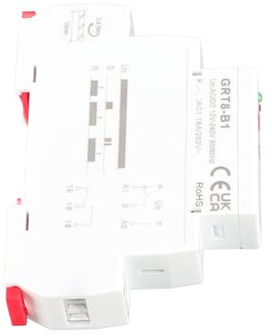 GRT8-B1 Relé temporizador de apagado, mini desconexión Tiempo de retardo Relé Tipo de riel DIN AC/DC 12V ~ 240V