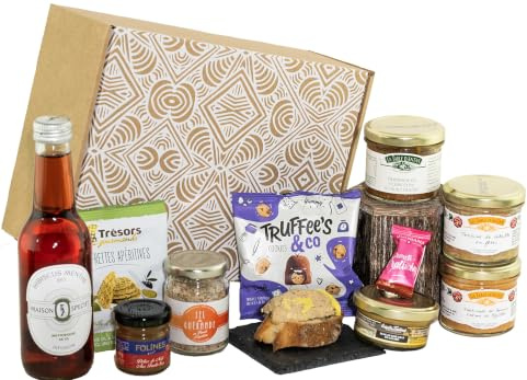 COLIS GOURMANDS - Panier Garni - Coffret Gourmand À Offrir - Sans Porc & Sans Alcool - Idéal pour Cadeau Fête des Mères, Fête des Pères, Anniversaire, Noël - Valisette