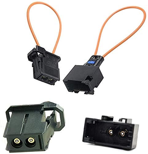 DZYDZR Most Fiber Optic Loop Bypass Stecker und Buchse Adapter für Benz Audi Mercedes BMW VW Porsche (2 PCS)