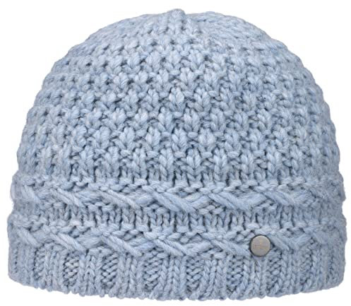 LIERYS Pinea Beanie Strickmütze Damen Made in Germany Winter Herbst hellblau One Size