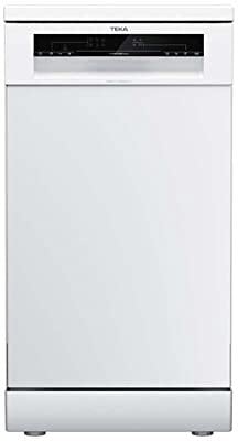Teka DFS 24610 WH - Lavavajillas Pequeño sin Instalación 45 cm HomeCare Series para 9 Cubiertos y 6 Programas de Lavado y Programa Whisper Extra Silencioso, Color Blanco