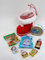 110601 Geschenk Set Nikolaus Stiefel 10cm für Kinder gefüllt mit Plüsch und magisches Handtuch