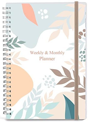 Nokingo Undatierter Planer für 2025 oder jedes Jahr – Wochen- und Monats-Organizer-Notizbuch und Tagebuch zum Verfolgen von Zielen, 14,9 x 21 cm, perfekt zum Organisieren Ihres täglichen Lebens,