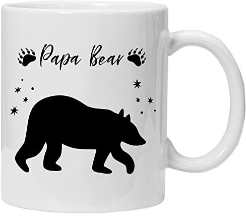 Fathers Day Mug | Gifts for Dad & Stepdad | Dads Mug | Christmas Presents from Daughter, Son, Kids | Funny Mugs for Dads | Novelty Gift | 11oz Dishwasher Safe (PAPA Bear (2))