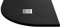 nuie NLT91105 Modern Bathroom Slimline Quadrant Shower Tray - Grill Not Included, 800mm x 800mm, Slate Black