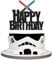 Lightsaber Happy Birthday Cake Topper - Space Birthday Cake Topper - Lightsaber Birthday Party Decorations For Boys