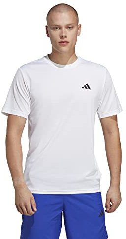 adidas Herren Train Essentials Training Tee, White/Black, L