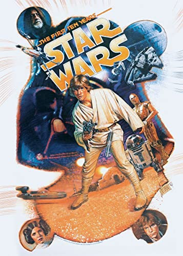 Displate – Metallposter - Magnet-Montage - Star Wars - Star Wars Posters - The First Ten Years - Größe L - 67,5x48cm