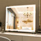 ANYHI Hollywood Makeup Mirror with LED Lights, Lighted Vanity Dressing Table Mirror, Tabletop or Wall Mounted For Bedroom, with 10X Magnification, Silver 60x50.7cm