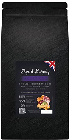 Skye & Murphy Adult Dry Dog Food Superfood 65 Blend - Country Duck (2kg) Grain Free Dog Food with Sweet Potato, Beans, Beet Pulp & Added Omega 3