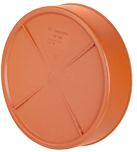 KG Kappe Ø DN200 Verschlusskappe Rohrkappe Endkappe Rohrdeckel Blindstopfen Orange