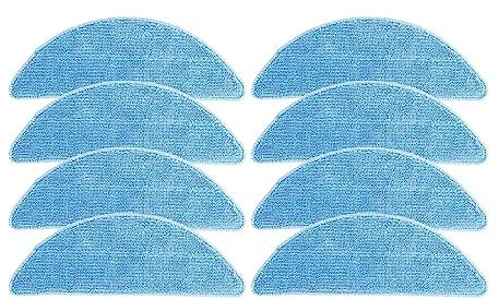 YAXRO Compatible con Cecotec Conga Eternal MAX X-Treme/Ultimate/Titanium Robot aspiradora Pieza de Repuesto Spin Edge Cepillo Lateral Filtro Hepa paños de mopa (Color : 8 Mop)