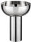 blomus Vase MIYABI | Blumenvase aus hochwertigem Edelstahl | Dekovase Farbe Silber | Größe L | 17L x17B x 21H cm