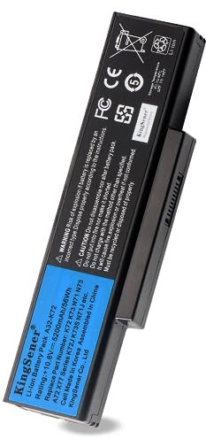 56Wh A32-K72 A32-N71 Laptop Battery Replacement for Asus K72 K72F K72J K73S K73SV N71J N73S N73SV X73S X77 A72 K72D K72DR K72DY K72JK K72JR K72JV N71JV N73 N73J X73E X73 X73BY X73SD 10.8V/5200mAh