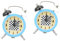 Warmhm 2st Schachuhr Retro-nachttisch Doppelglockenwecker Vintage Nachttisch Schlafzimmer Uhr Vintage- Wecker Für Schlafzimmer Kindertimer Plastik Erwachsener Reisen Kleines