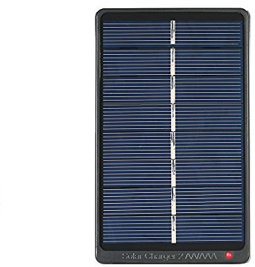 HUIOP Battery Charger, 2*AA/AAA Rechargeable Batteries Charger Solar Powered Charger 1W 4V Solar Panel for Battery Charging