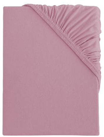 s.Oliver Spannbettlaken 140x200-160x200 cm- 100% Baumwolle, für Matratzen bis 25 cm, besonders weich & angenehm, Spannbetttuch rosa