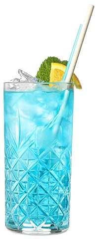 Topkapi Tiki Glas Olowalu │ Lot de 4 verres à cocktail universels Tiki | Idéal pour mojito, mai Tai, long drinks | Série Tiki Bar | ~ 300 ml | Passe au lave-vaisselle |