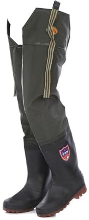 JCWGLY Waders Cuissardes Imperméables pour Hommes Et Femmes, Bottes De Pêche Et De Chasse De 80 Cm De Haut, Bottes De Cuissardes Antidérapantes Et Robustes(43 EU)