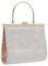 Michelle Moon- Pochette Donna Elegante Beige per Matrimoni, Feste ed Eventi | Clutch Donna Cerimonia, Ideale come Borsa Elegante Donna Cerimonia con Strass ; Borsa a Mano Donna per Occasioni Speciali