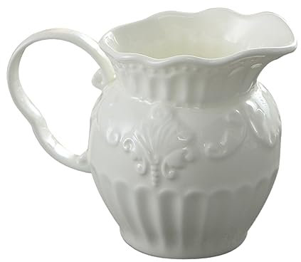 Alipis Jarra De Cerámica Con Diseño De Corte Barroco Y Motivo Floral Para Utensilios De Cocina De Cafetería