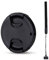 JJC 52mm Objektivdeckel Snap-on Kamera Objektivkappe mit Lens Cap Keeper für Fuji XC 15-45mm f3.5-5.6 für Canon EF-S 24mm f2.8 RF35mm F1.8 EF-M 18-55mm und Andere Objektive mit 52mm Filtergewinde