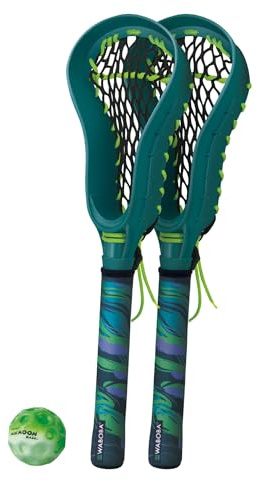 Waboba Mini Lacrosse Sticks, 43,2 cm Outdoor Praxis Starter Set, Fangspiel | Für Kinder und Jugendliche, für Garten oder Strand, inklusive 2 Stäbchen und 1 Mondball