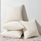 Topfinel Kissenbezug 60x60 cm Kordsamt Kissenbezüge Creme 4er Set Kissenhülle Dekokissenbezug sofakissen dekokissen deko für Sofa Schlafzimmer Wohnzimmer Balkon Kinder flauschig Farbverlauf