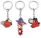 HUCAYD 3Pcs Chainsaws Mans Pochita Anime Keychains Keyrings Pendant Keyring Accessories For Fans Collections