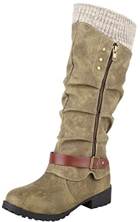 Stivali da Moto Stivali da Donna Estivi Alti Stivaletto Nero Donna con Tacco Basso Ciabatte con Pelo Donna Pantofole Natale Ciabatte con Il Pelo Donna Scarpe Ortopediche Piscine per Bambini