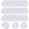 24 Pcs Desk Grommet 35mm, Desk Hole Cover, Desk Cable Grommet, Desk Cable Hole Cover, Cable Grommet (White)