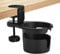 Portavasos De Escritorio Soporte Tazas Antiderrames 360° Giratorio Portavasos Ajustable Altura para Mesas (0-63mm Grosor) Soporte Vaso Escritorio para Hogar/Oficina/Gaming