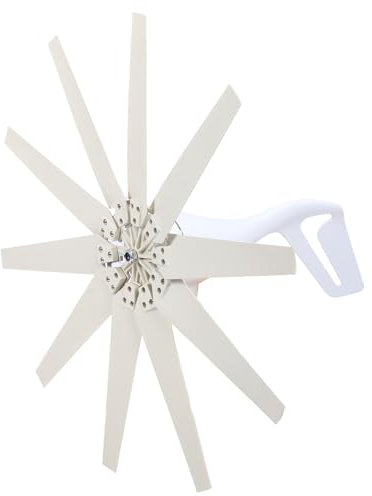 Wind Turbine Generator Kit, 400W Wind Turbine Kit Rain Proof Wind Power Generator with 10 Blades, Windmill Generator for Home, Farm, RVs, Boats, High Efficiency (DC24V)